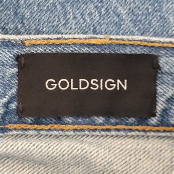 Goldsign High Waist Tapered Jeans Womens Size 23 Blue Cotton Denim - Picture 3 of 10